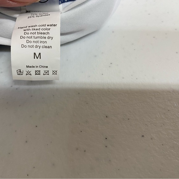 Charmo swimsuit women's size medium 8 blue one piece strappy new with tags - Picture 9 of 13